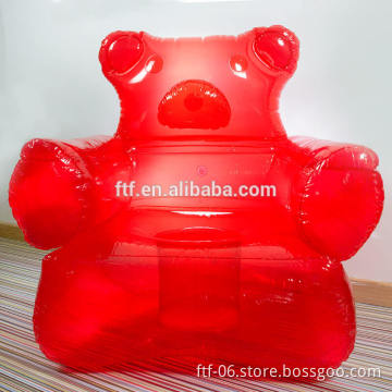 Red Teddy Bear Hug Cartoon Inflatable Furniture,Red Inflatable Sofa Seat Chair